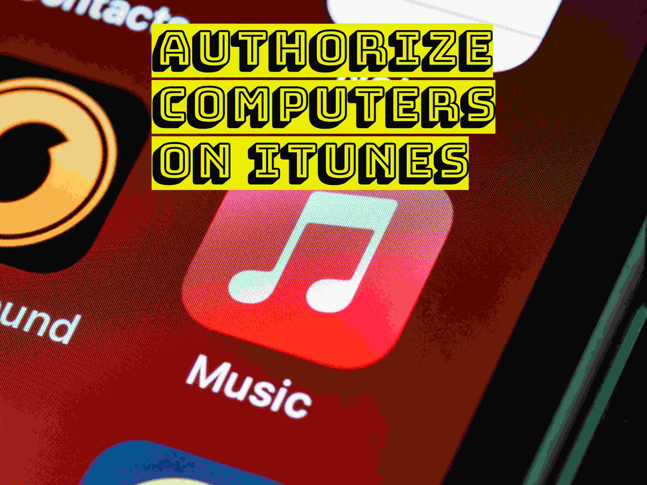 authorize computers on iTunes