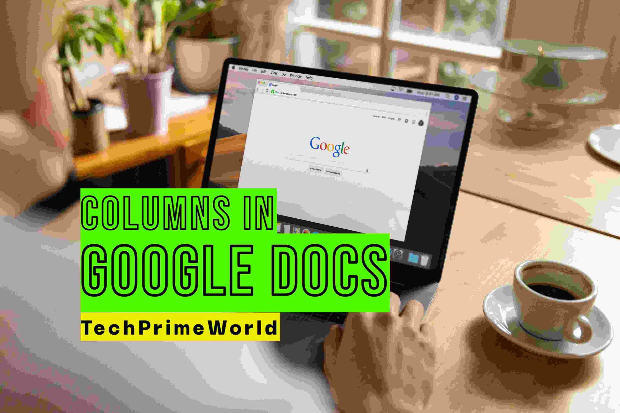 columns in Google Docs